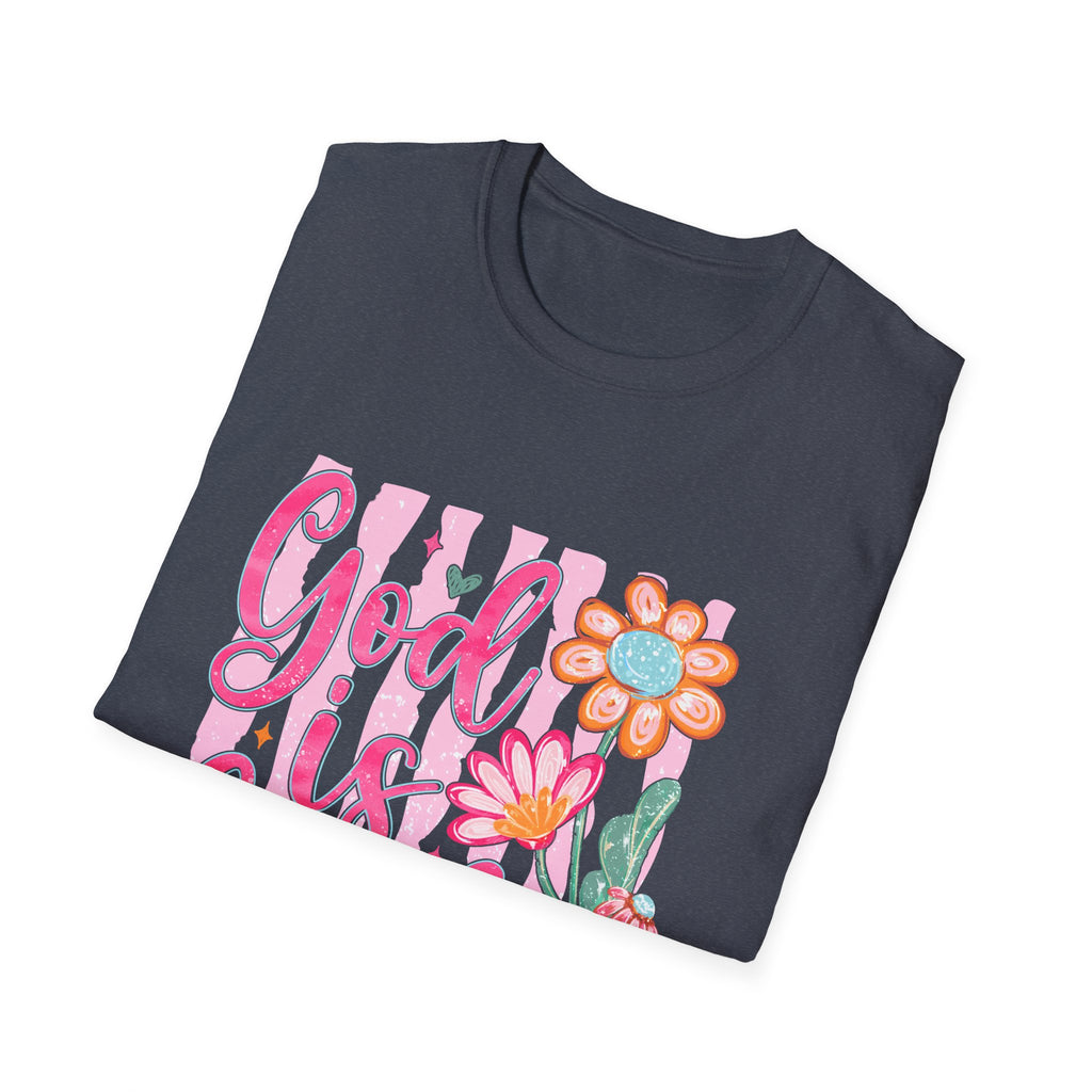 God Is Good Floral T‑Shirt — Inspirational Christian Tee