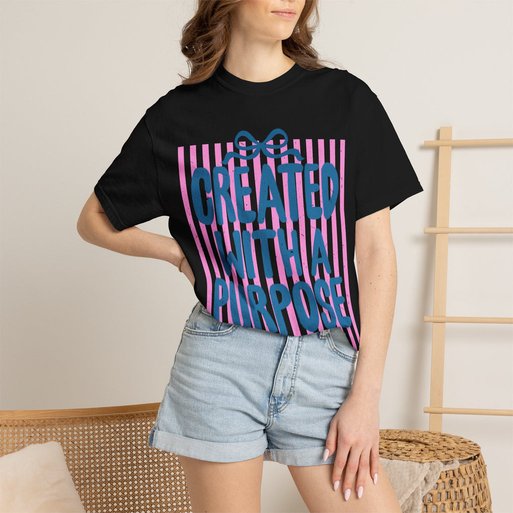 Created With a Purpose T-Shirt — Inspirational Graphic Tee