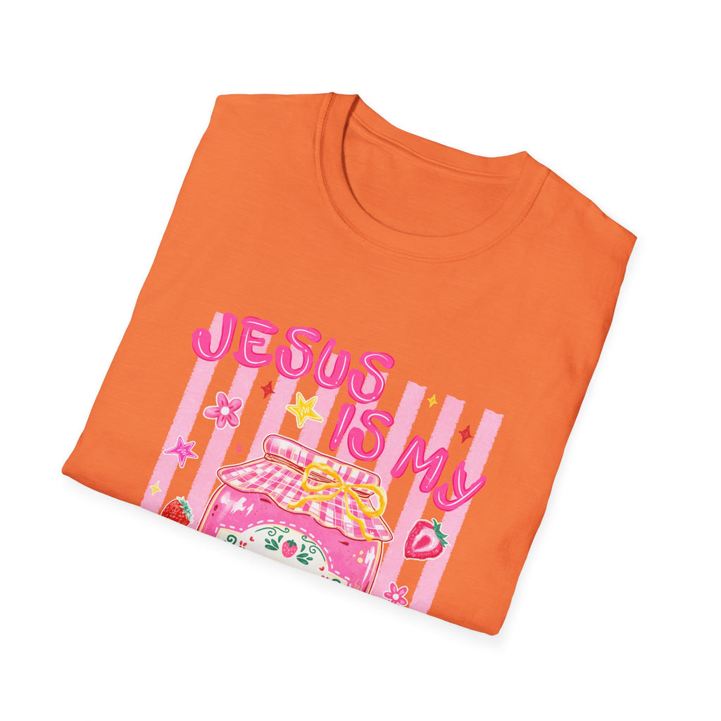 Jesus Is My Jam T‑Shirt — Cute Pink Faith Graphic Tee