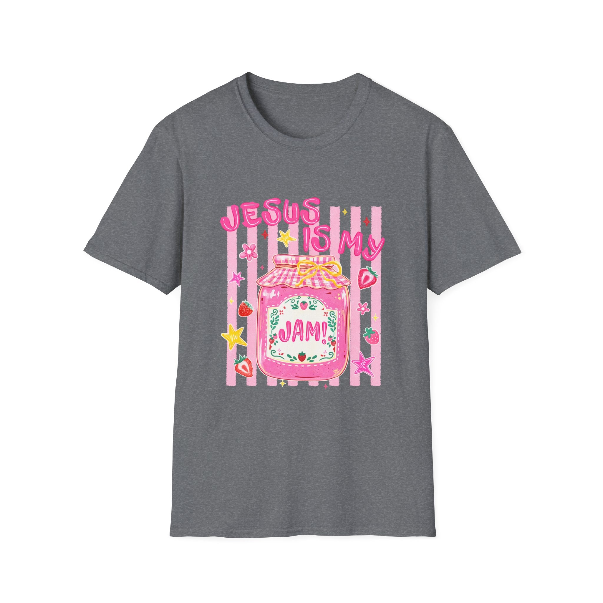 Jesus Is My Jam T‑Shirt — Cute Pink Faith Graphic Tee