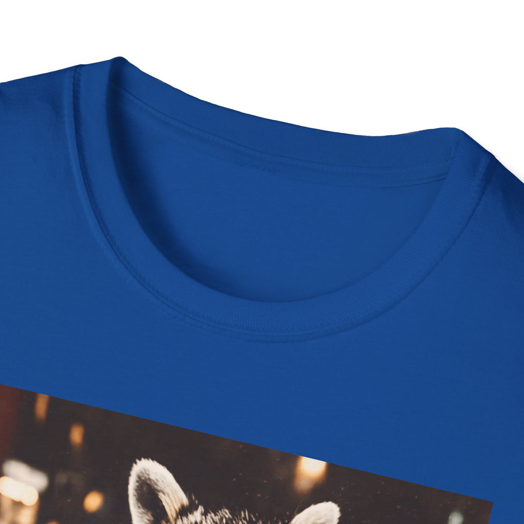 Raccoon Drinking Iced Coffee T-Shirt