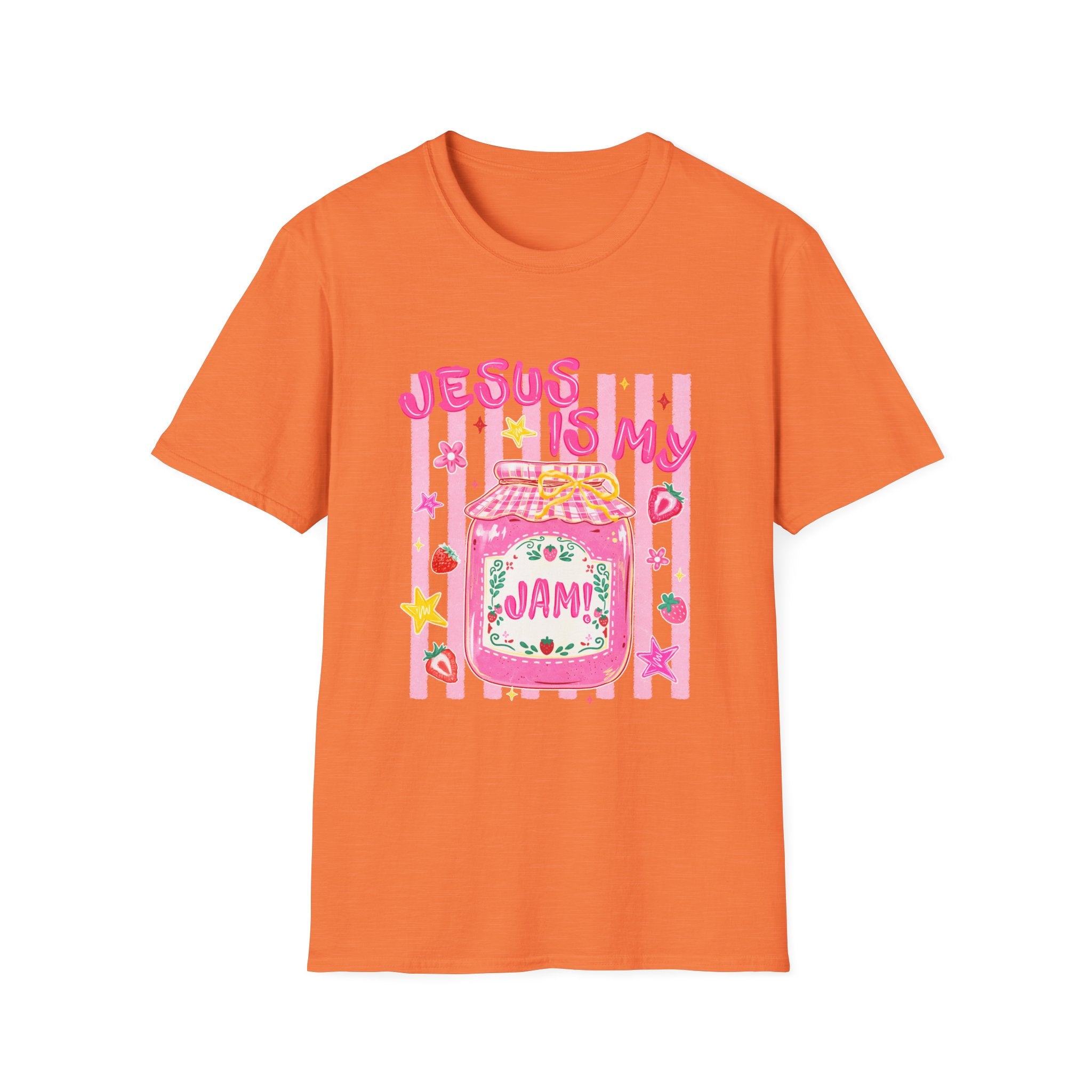 Jesus Is My Jam T‑Shirt — Cute Pink Faith Graphic Tee