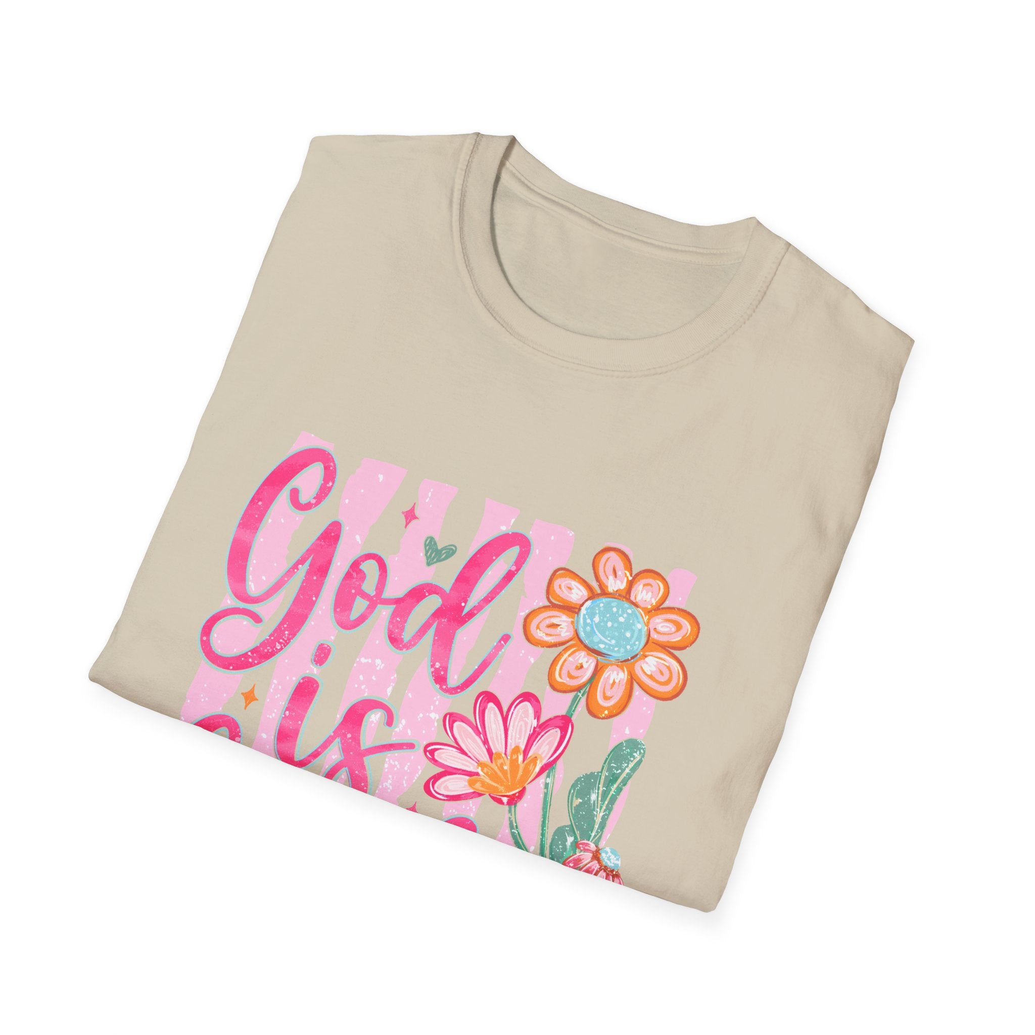 God Is Good Floral T‑Shirt — Inspirational Christian Tee
