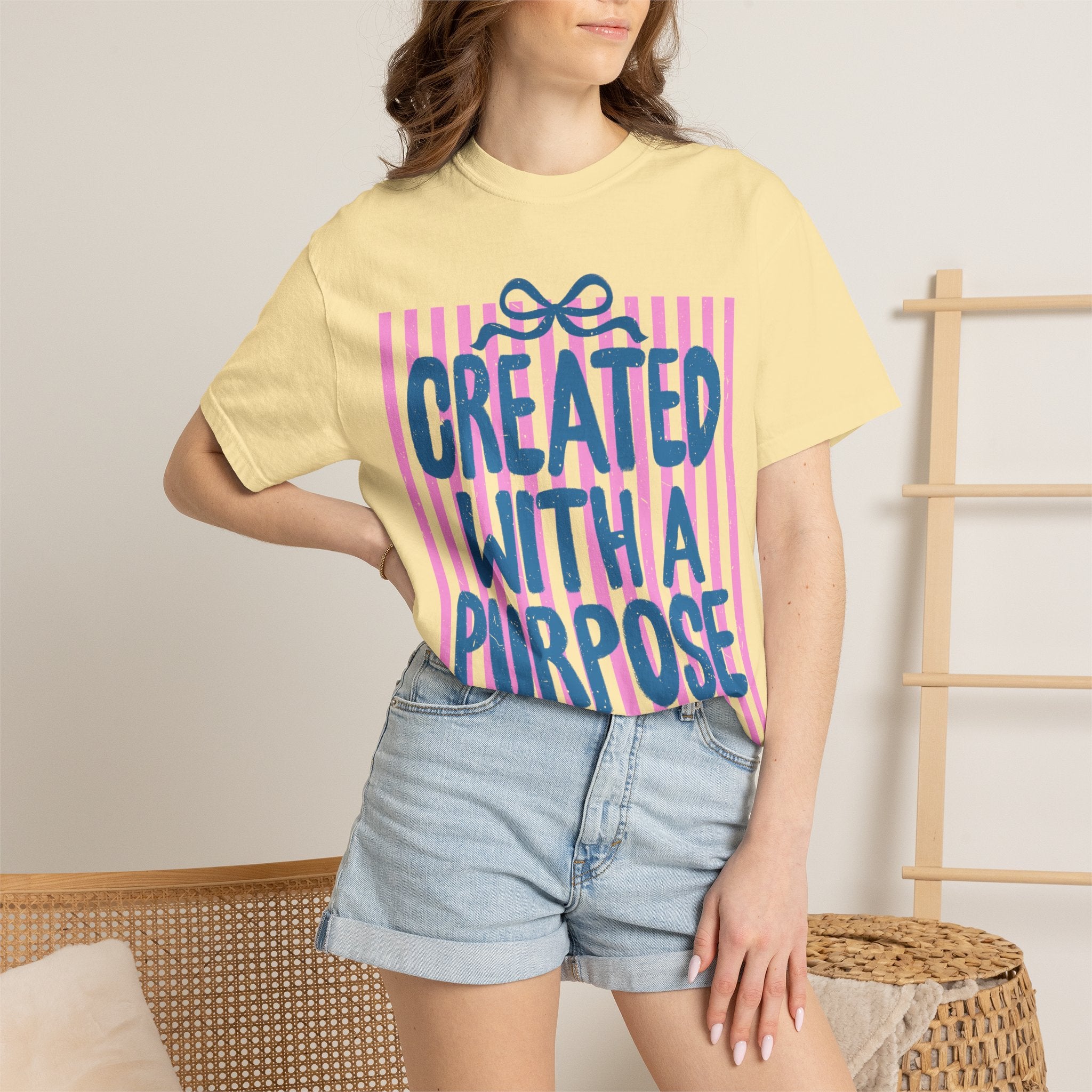 Created With a Purpose T-Shirt — Inspirational Graphic Tee
