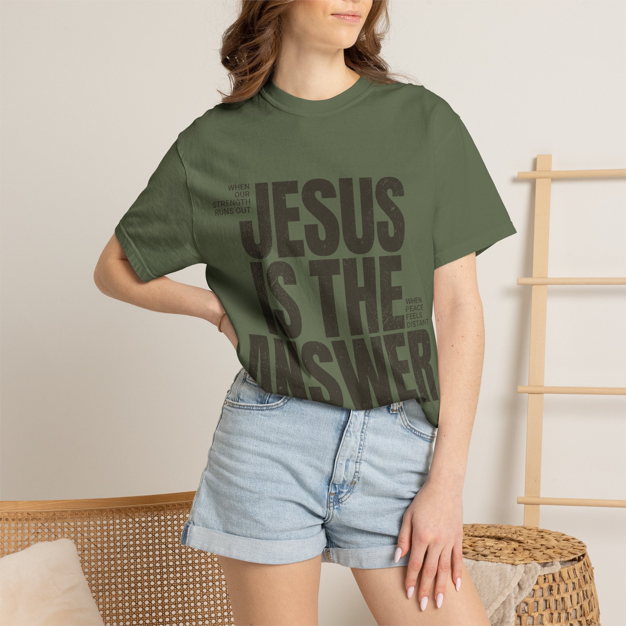 Jesus Is The Answer T-Shirt — Christian Faith Graphic Tee