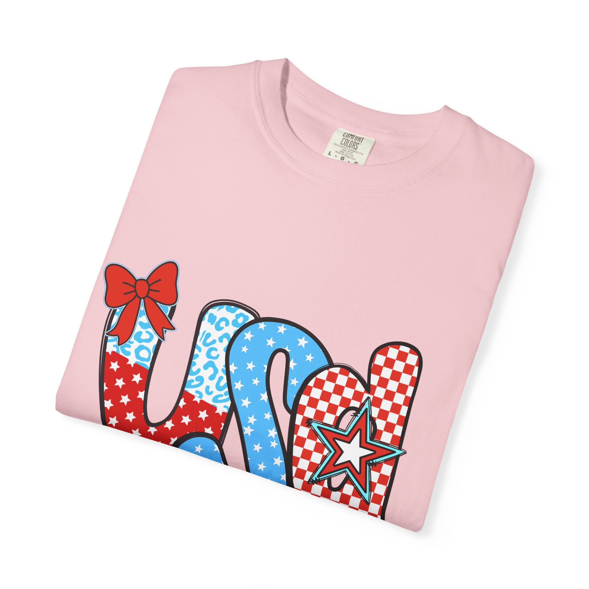 USA Patriotic T-Shirt — Red White & Blue Stars and Stripes Graphic