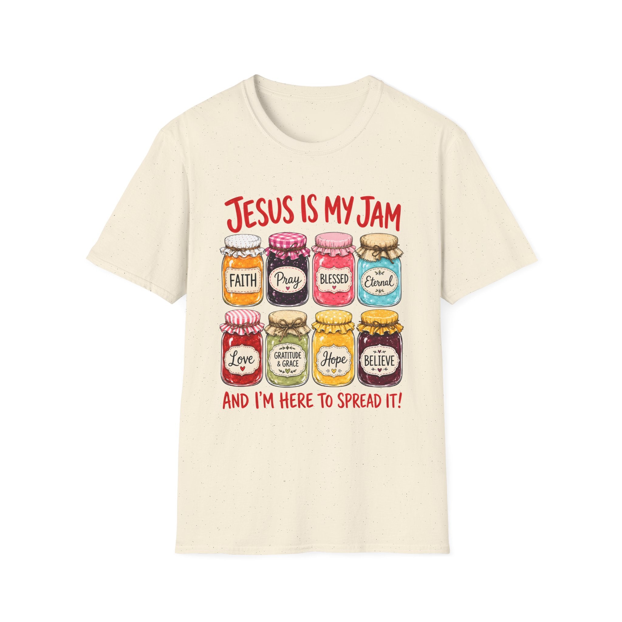 Jesus Is My Jam T-Shirt — Faith & Blessed Jam Jar Graphic Christian Tee