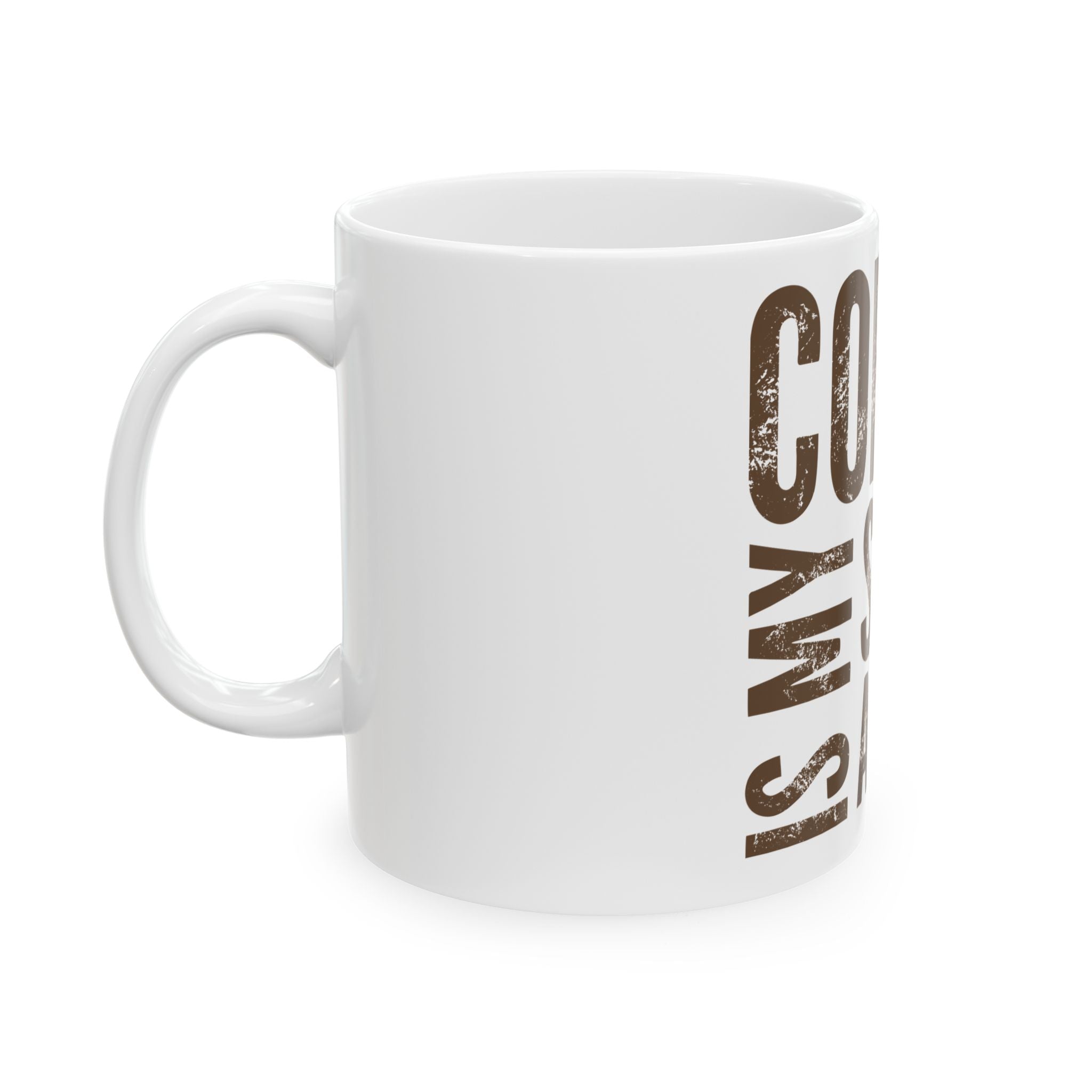 Coffee Is My Spirit Animal Ceramic Mug — Funny Gift for Coffee Lovers (11oz & 15oz)