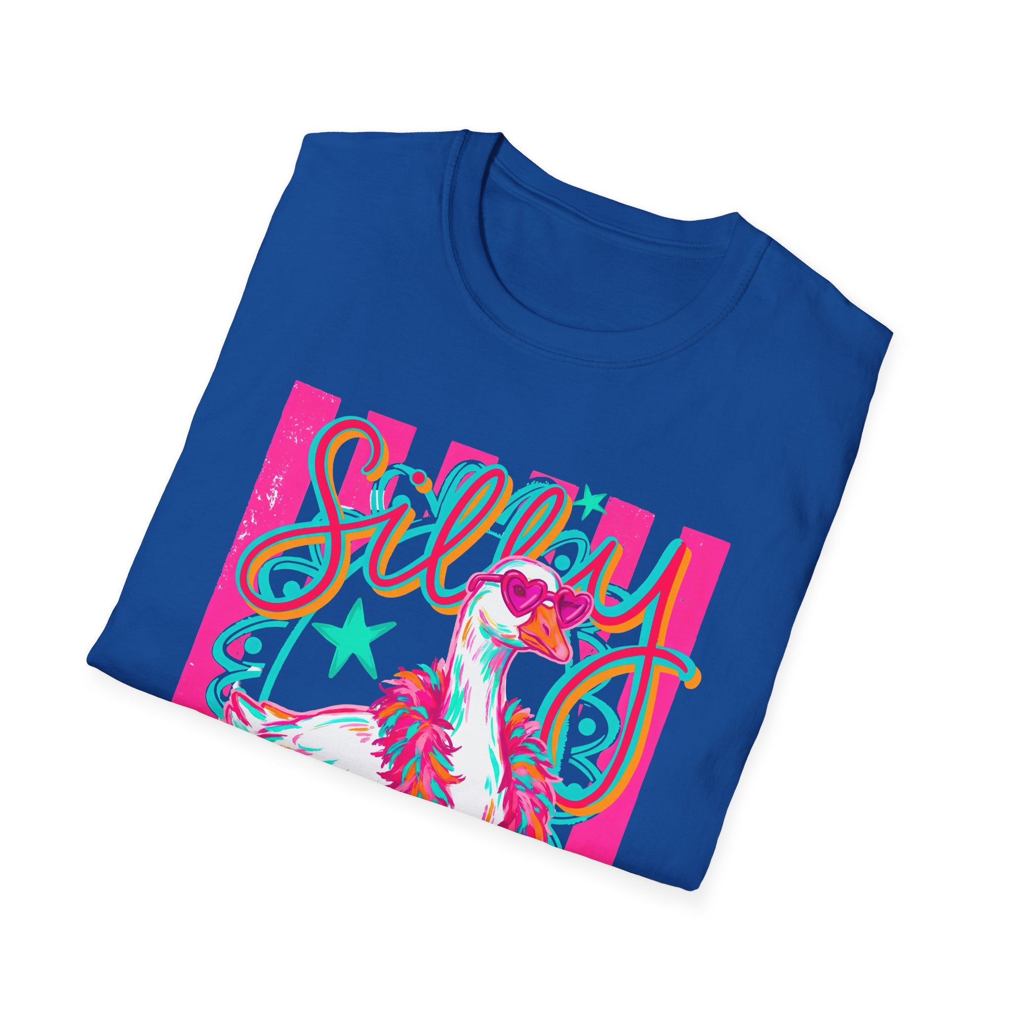 Silly Goose T-Shirt – Playful Retro Pink Graphic Tee