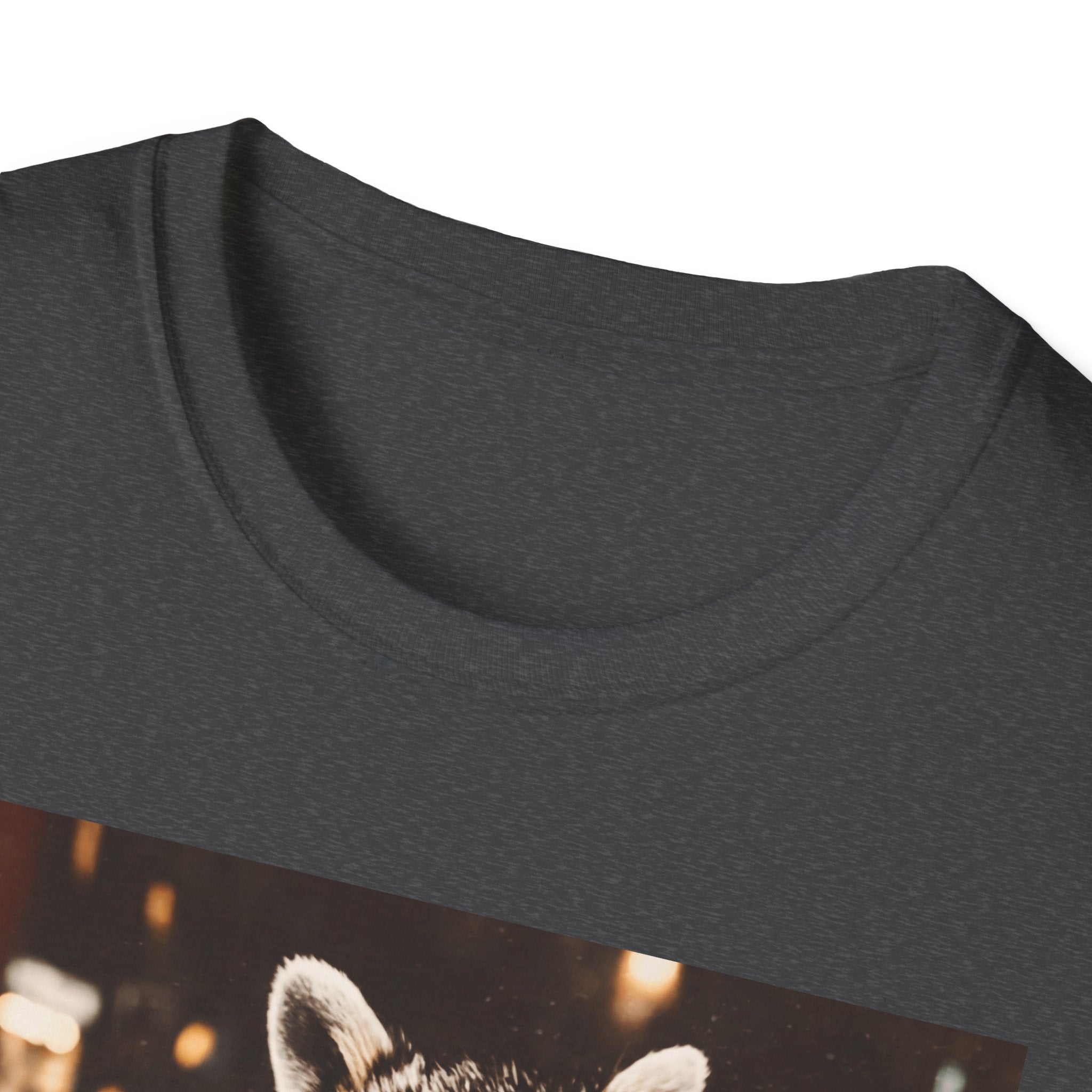 Raccoon Drinking Iced Coffee T-Shirt