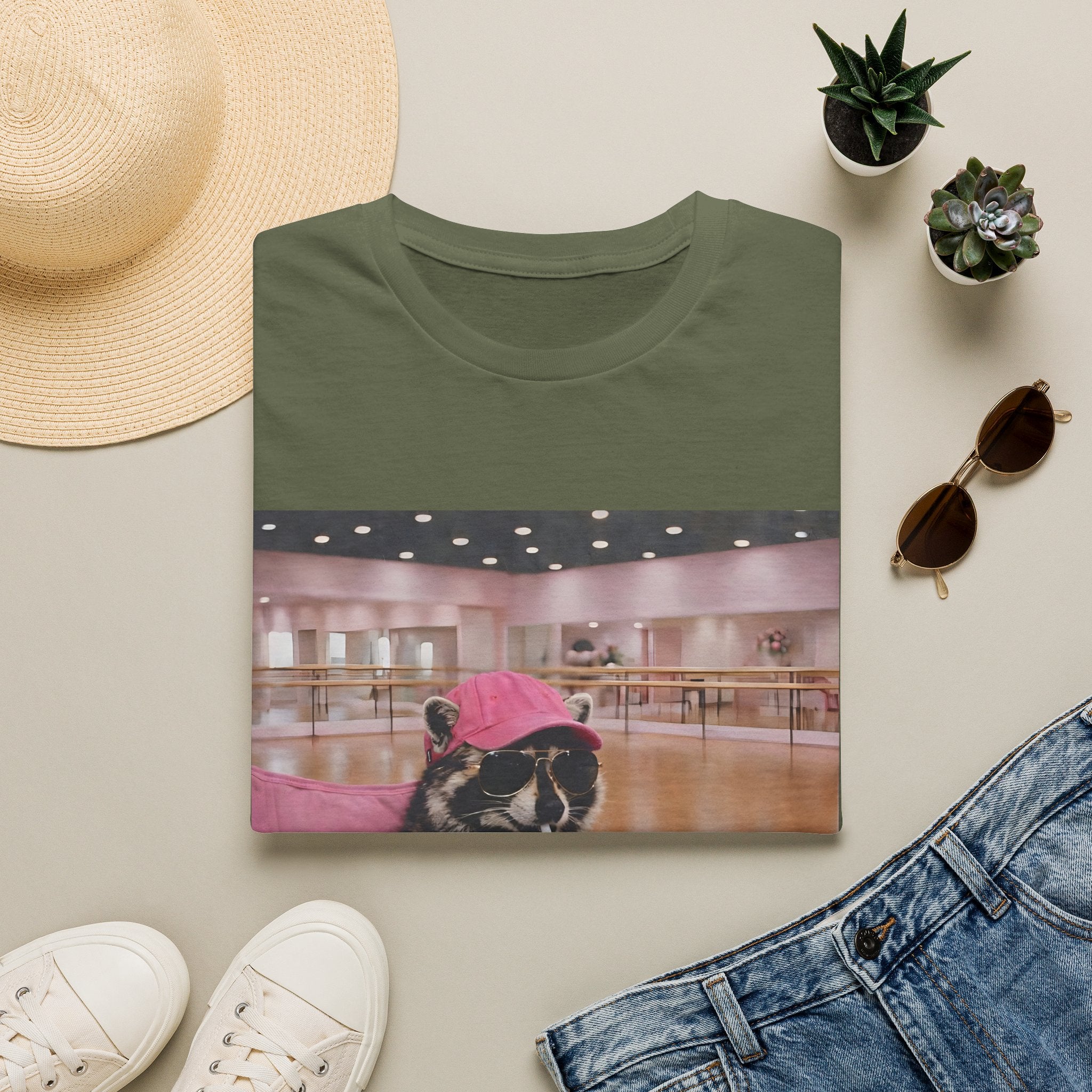 T-Shirt — Cute Dance Mom Graphic Tee ("I Live Here Now")