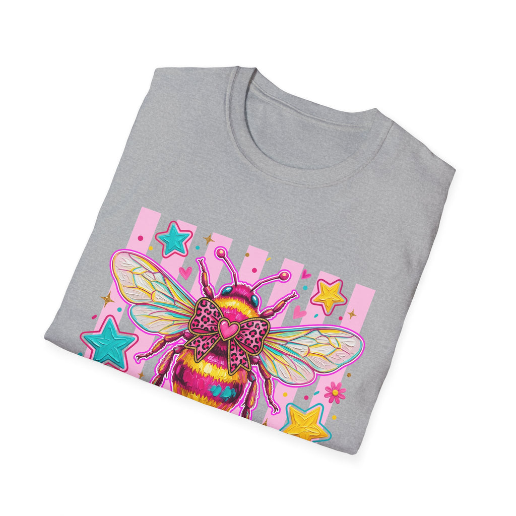 Kind Bee T-Shirt — Colorful Cute Bee Graphic Tee for Women & Teens