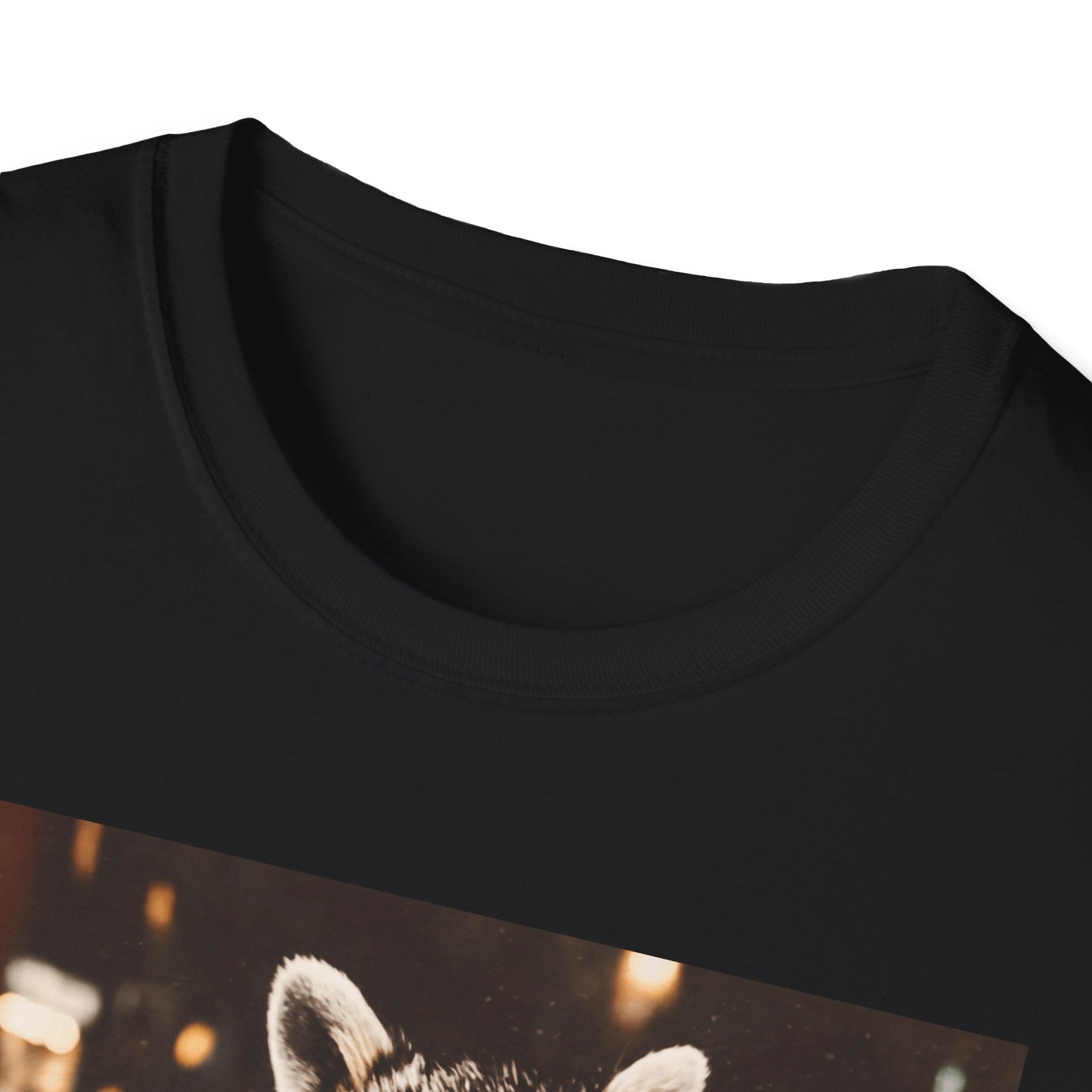 Raccoon Drinking Iced Coffee T-Shirt