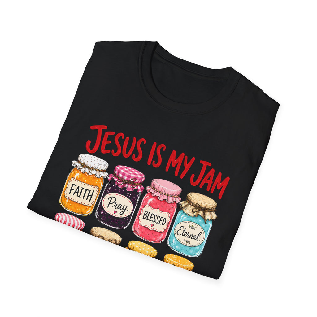 Jesus Is My Jam T-Shirt — Faith & Blessed Jam Jar Graphic Christian Tee