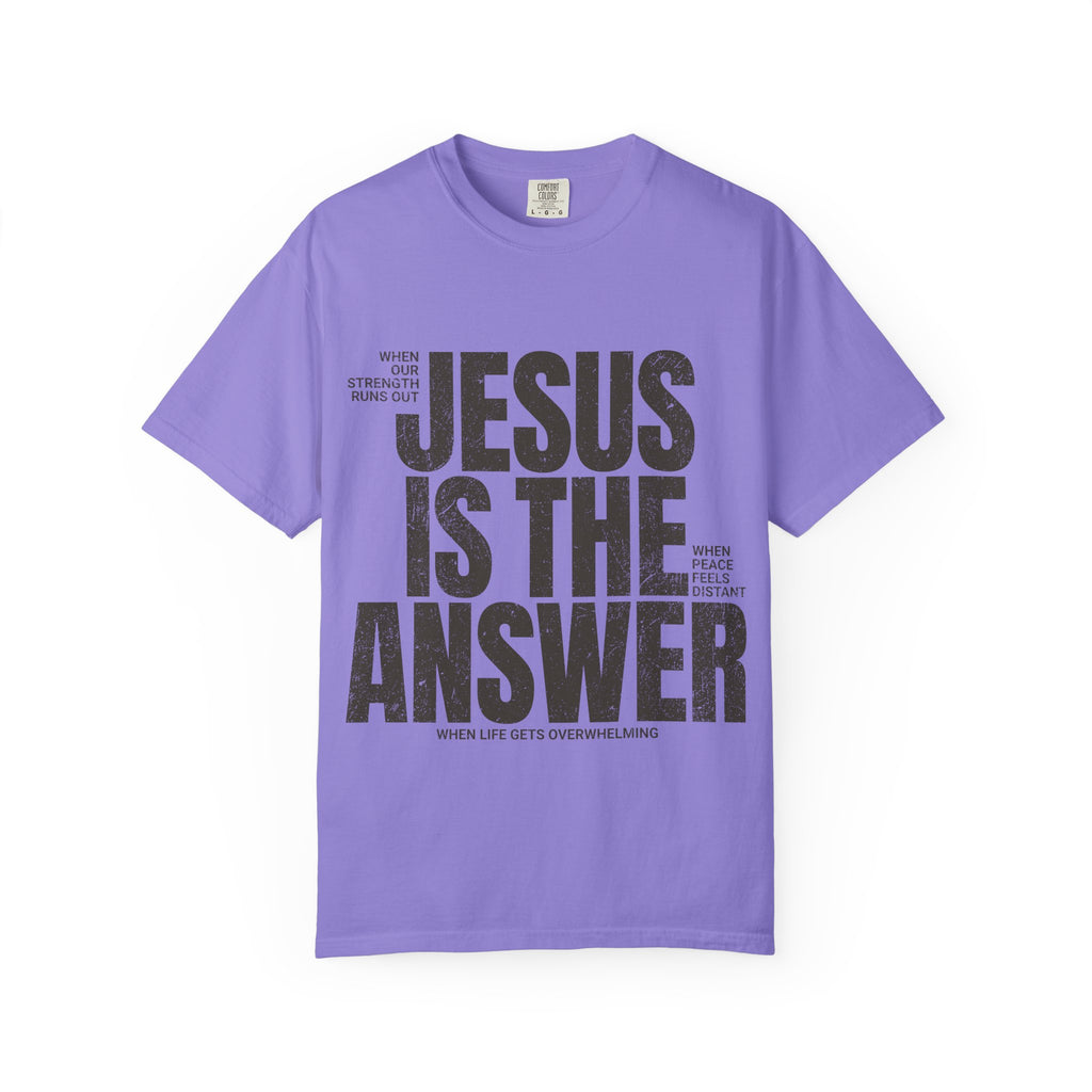 Jesus Is The Answer T-Shirt — Christian Faith Graphic Tee