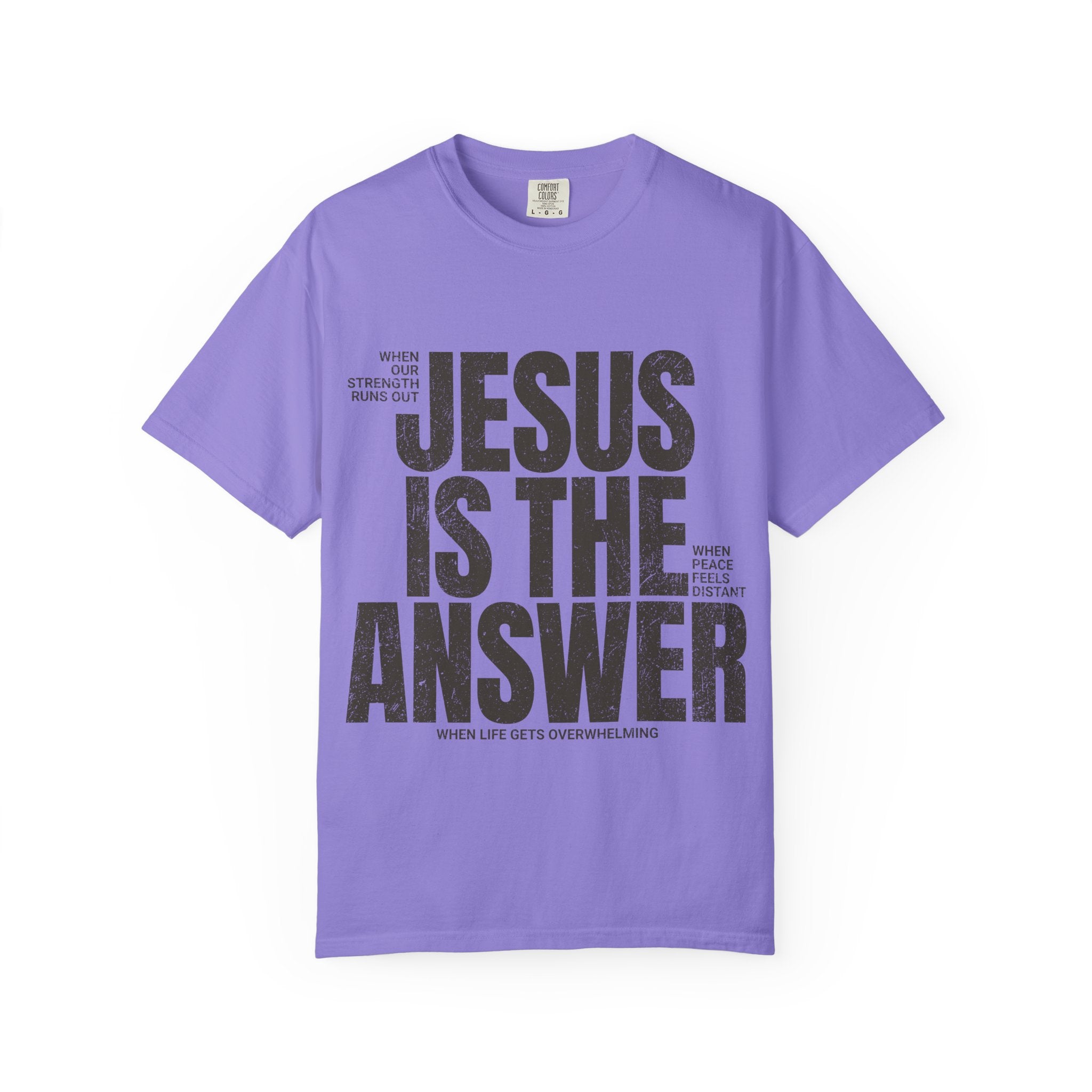 Jesus Is The Answer T-Shirt — Christian Faith Graphic Tee