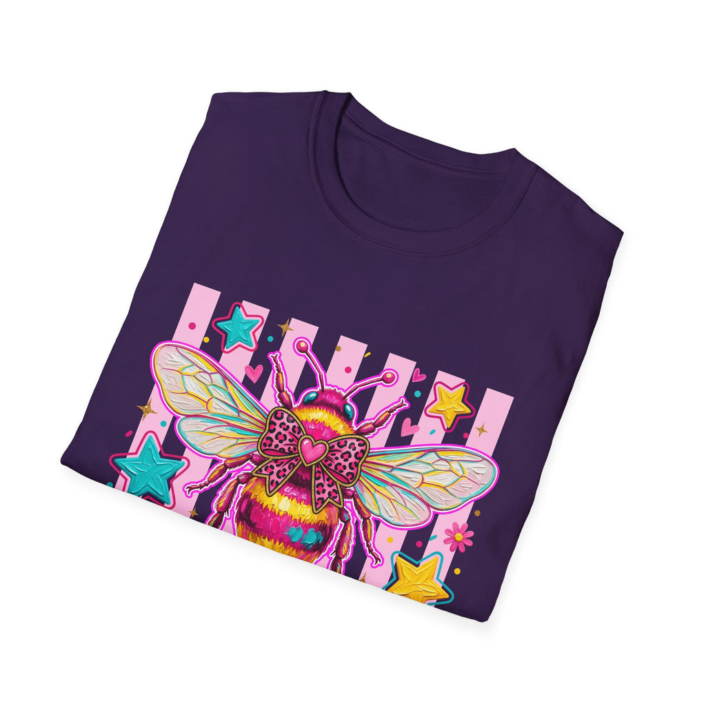 Kind Bee T-Shirt — Colorful Cute Bee Graphic Tee for Women & Teens