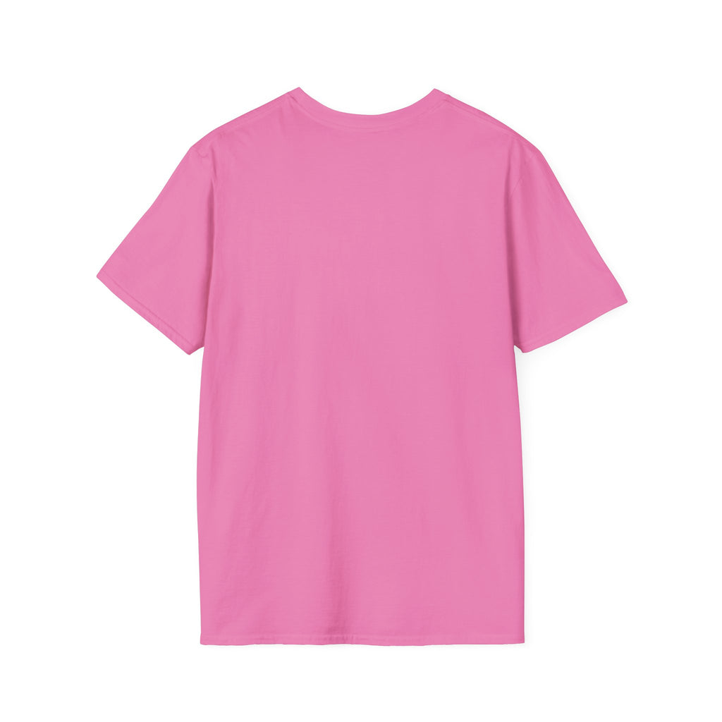 Fueled By Coffee And Anxiety T-Shirt — Retro Pink & Blue Checker Graphic