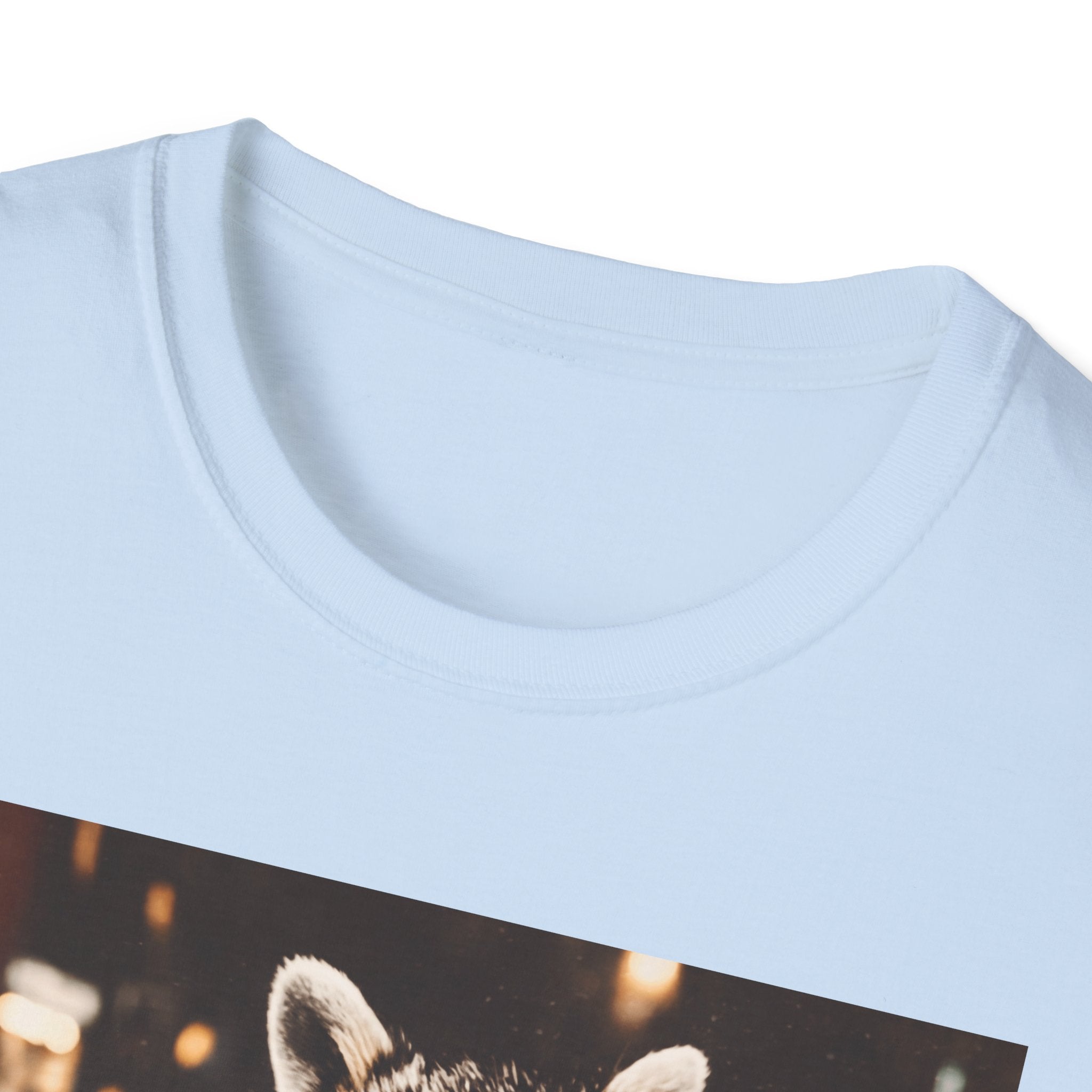 Raccoon Drinking Iced Coffee T-Shirt