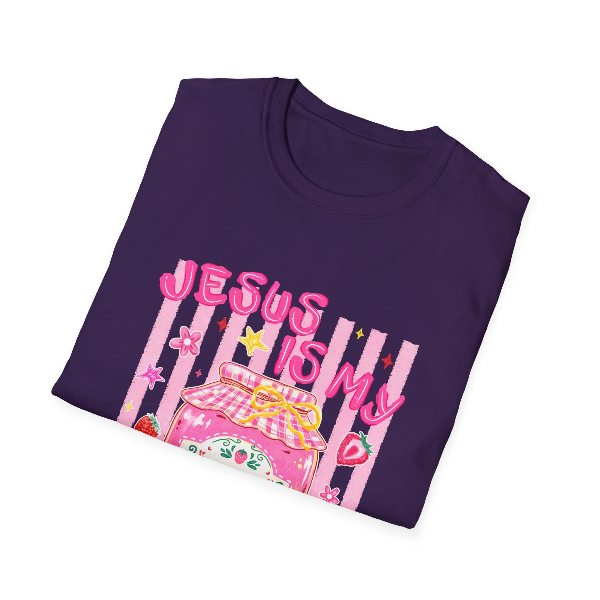 Jesus Is My Jam T‑Shirt — Cute Pink Faith Graphic Tee