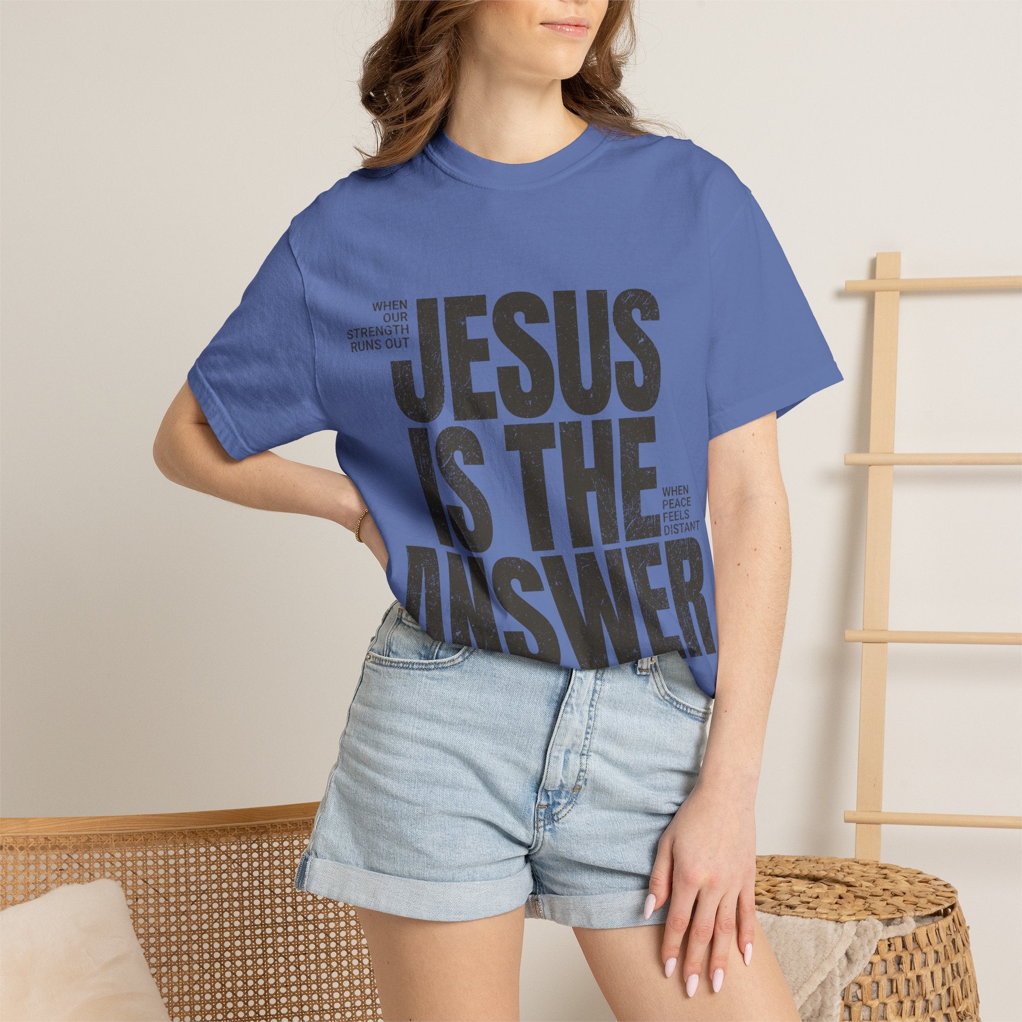 Jesus Is The Answer T-Shirt — Christian Faith Graphic Tee