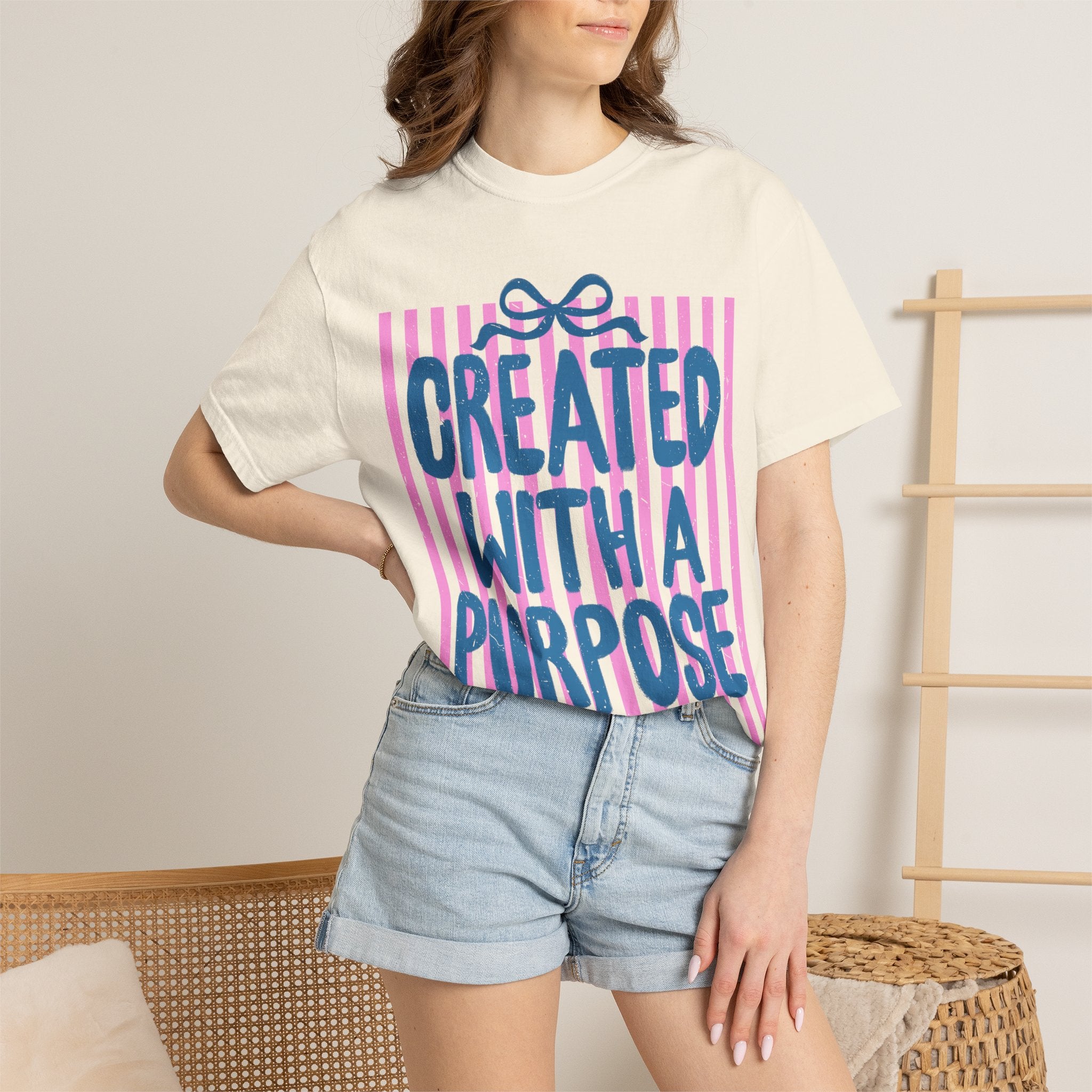 Created With a Purpose T-Shirt — Inspirational Graphic Tee