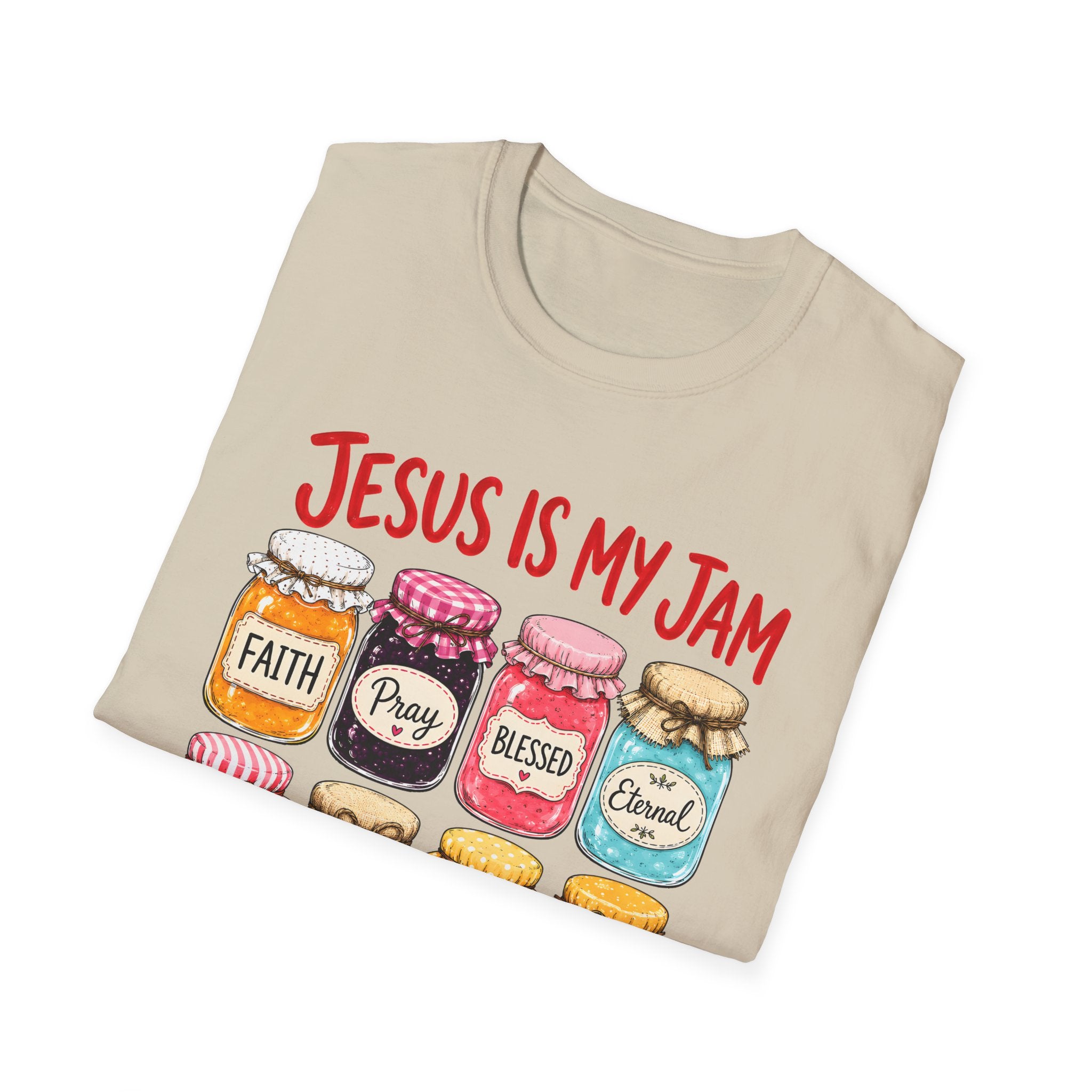 Jesus Is My Jam T-Shirt — Faith & Blessed Jam Jar Graphic Christian Tee