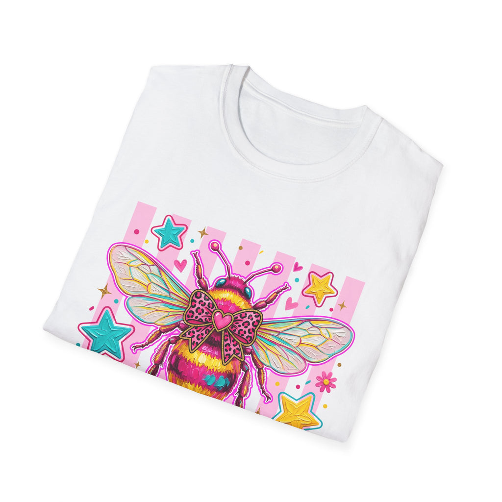 Kind Bee T-Shirt — Colorful Cute Bee Graphic Tee for Women & Teens