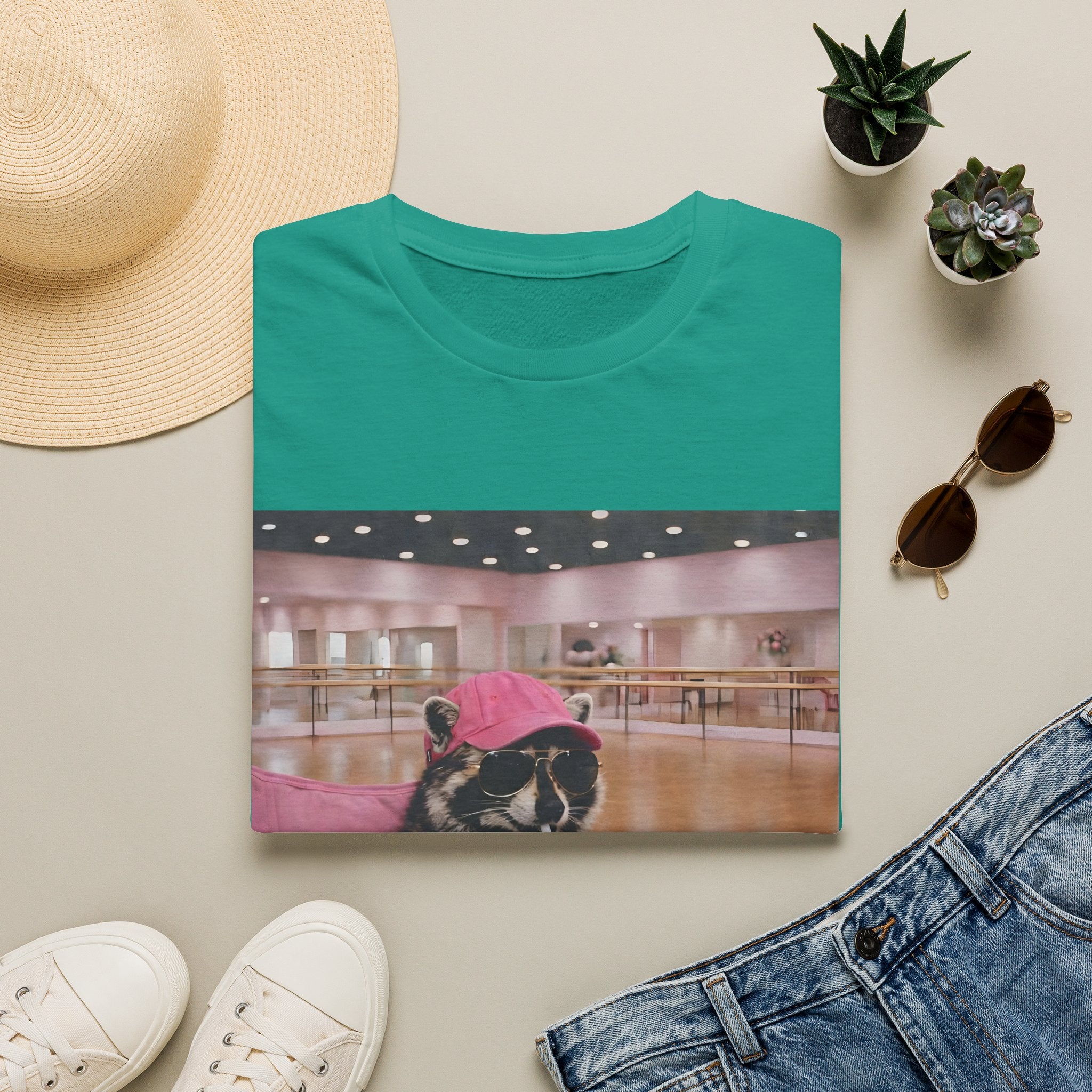 T-Shirt — Cute Dance Mom Graphic Tee ("I Live Here Now")