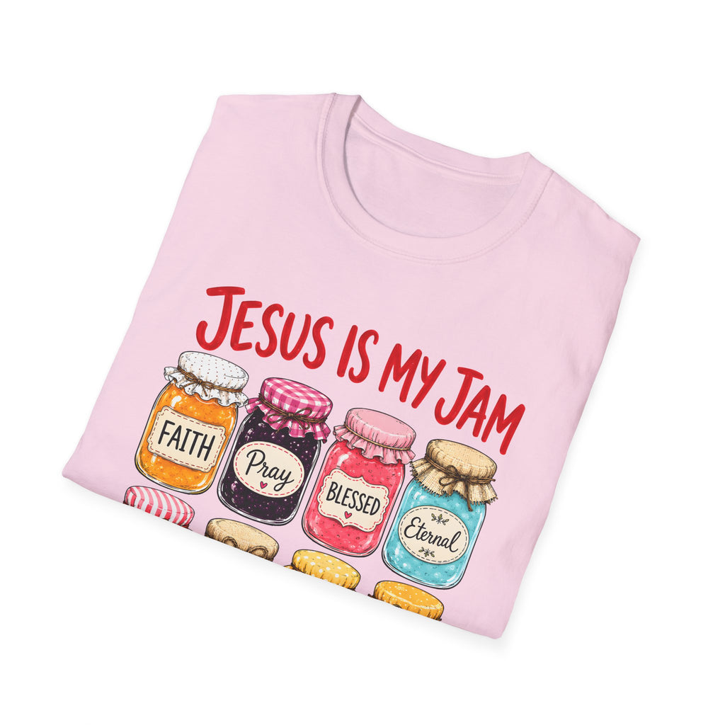 Jesus Is My Jam T-Shirt — Faith & Blessed Jam Jar Graphic Christian Tee