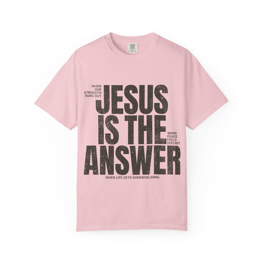 Jesus Is The Answer T-Shirt — Christian Faith Graphic Tee