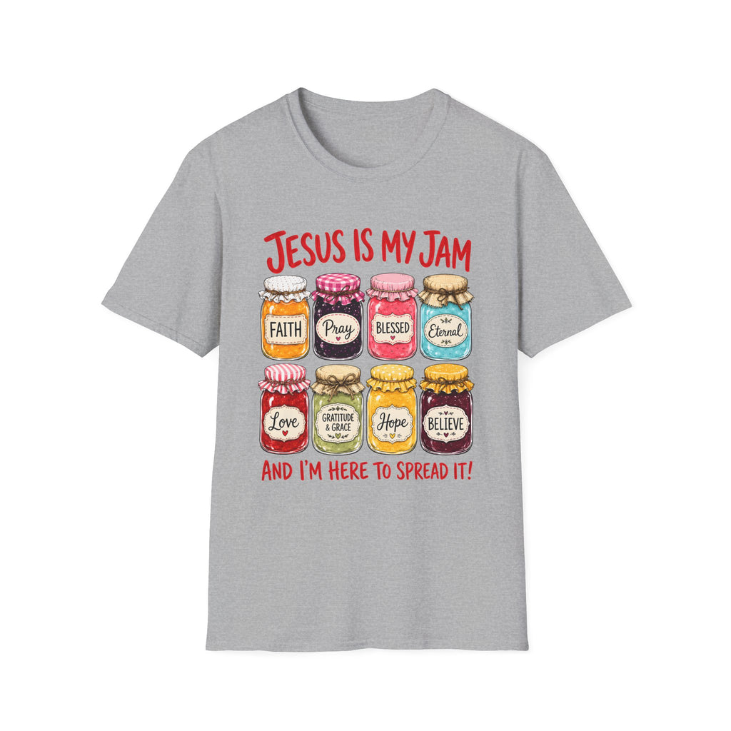 Jesus Is My Jam T-Shirt — Faith & Blessed Jam Jar Graphic Christian Tee
