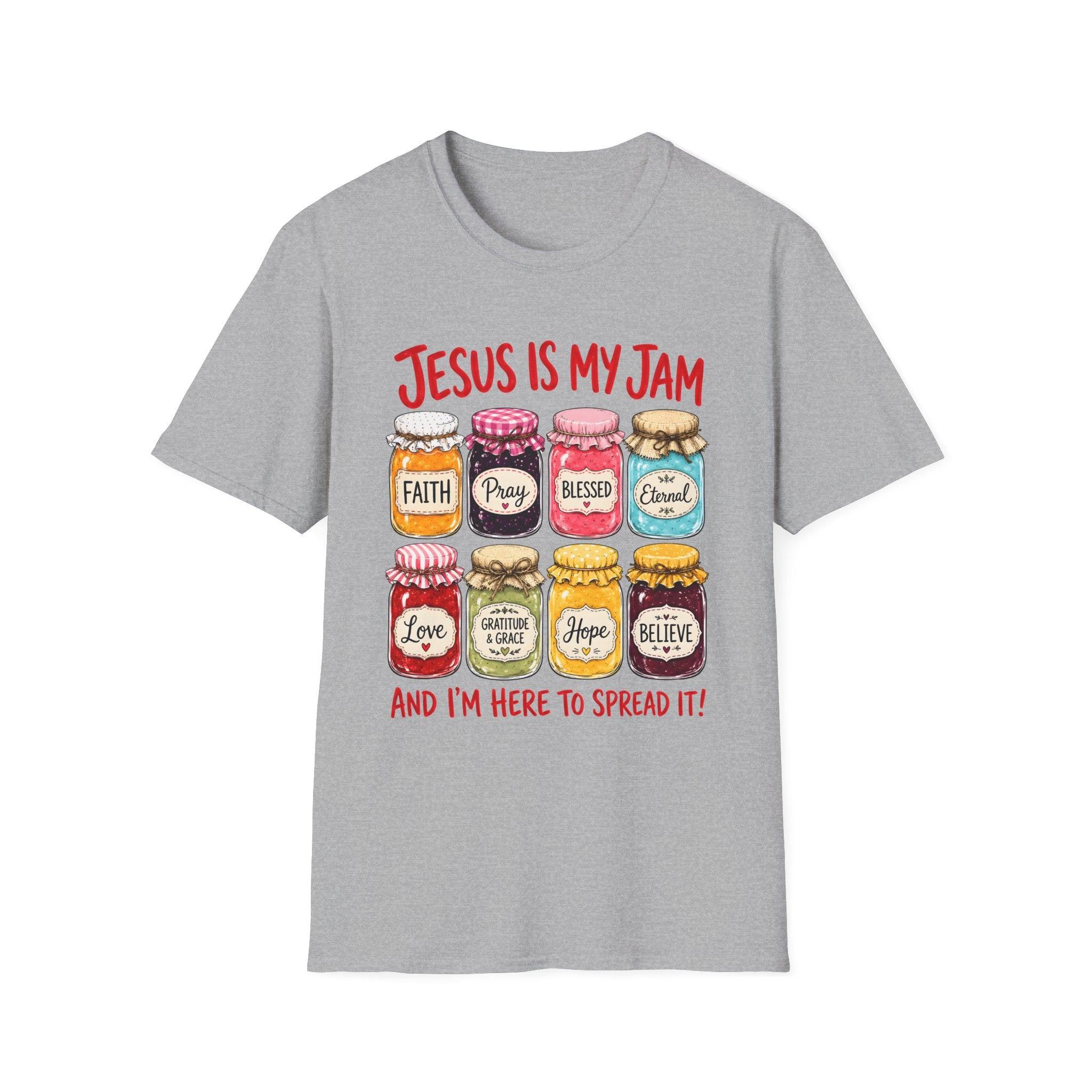 Jesus Is My Jam T-Shirt — Faith & Blessed Jam Jar Graphic Christian Tee
