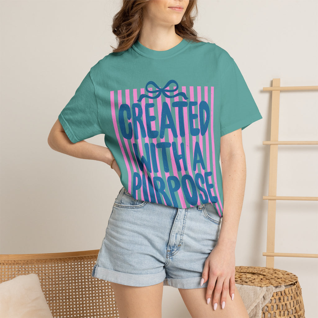 Created With a Purpose T-Shirt — Inspirational Graphic Tee