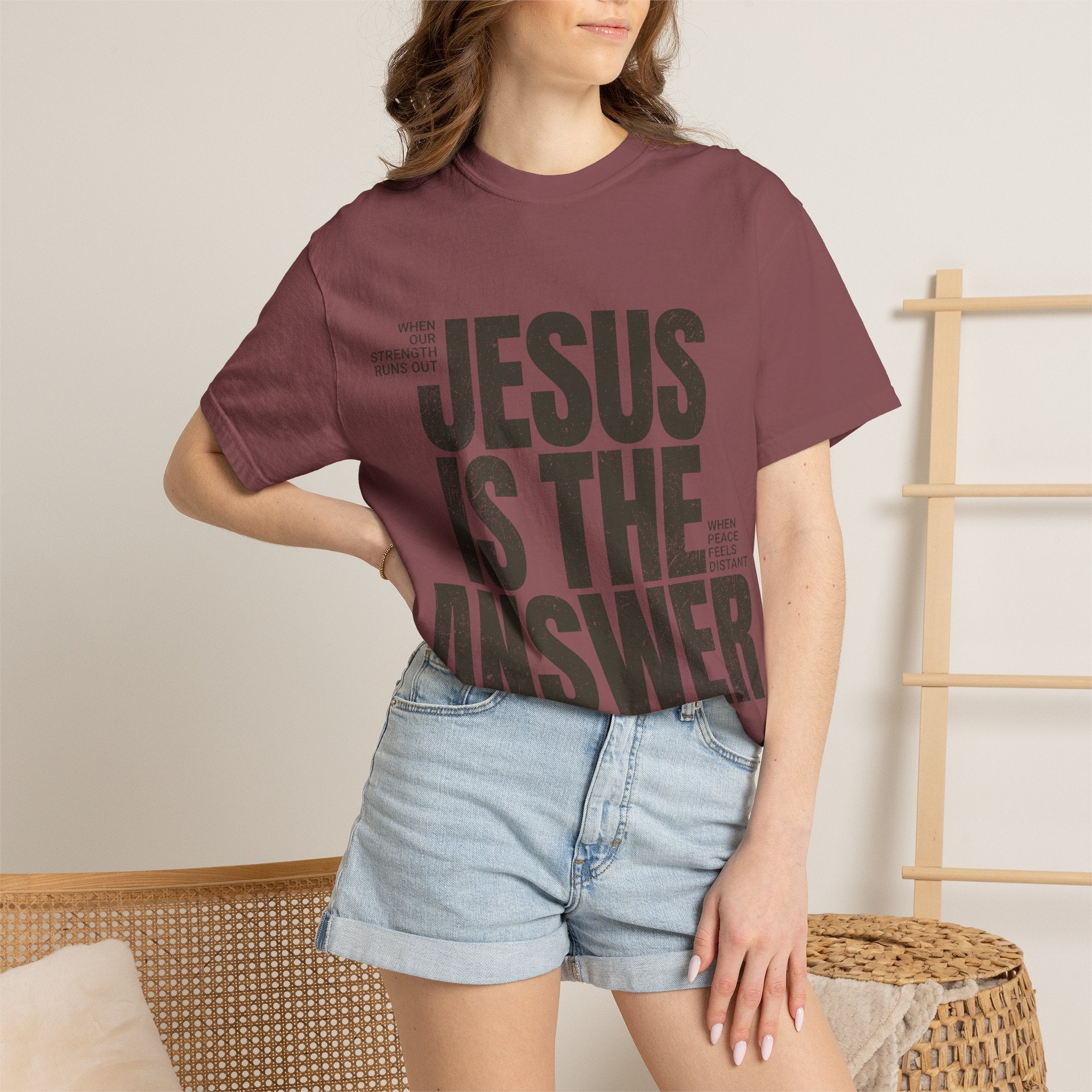 Jesus Is The Answer T-Shirt — Christian Faith Graphic Tee