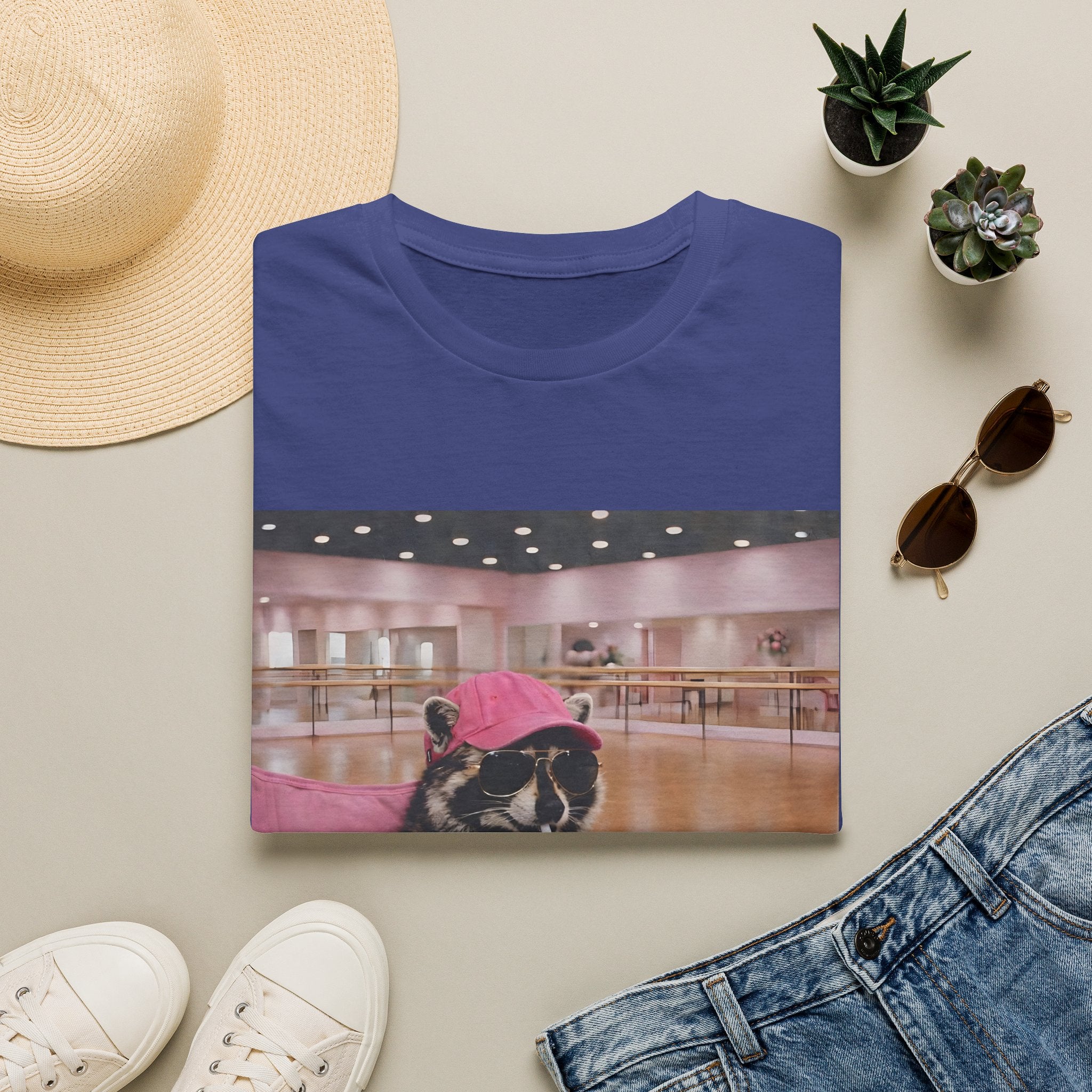 T-Shirt — Cute Dance Mom Graphic Tee ("I Live Here Now")
